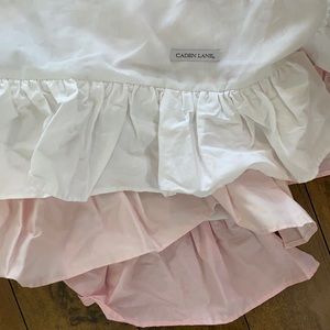 Caden Lane Pink Ruffle Crib Skirt for Girls Nursery